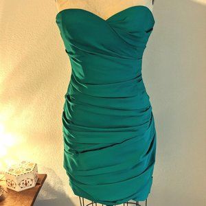 BCBG Wrap Cocktail Dress, Kelly Green